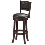 BACKED SWIVEL BAR STOOL