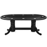 TEXAS HOLD'EM POKER TABLE 84 INCH WITH OPTIONAL DINING TOP