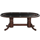 TEXAS HOLD'EM POKER TABLE 84 INCH WITH OPTIONAL DINING TOP