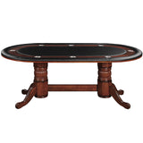 TEXAS HOLD'EM POKER TABLE 84 INCH WITH OPTIONAL DINING TOP