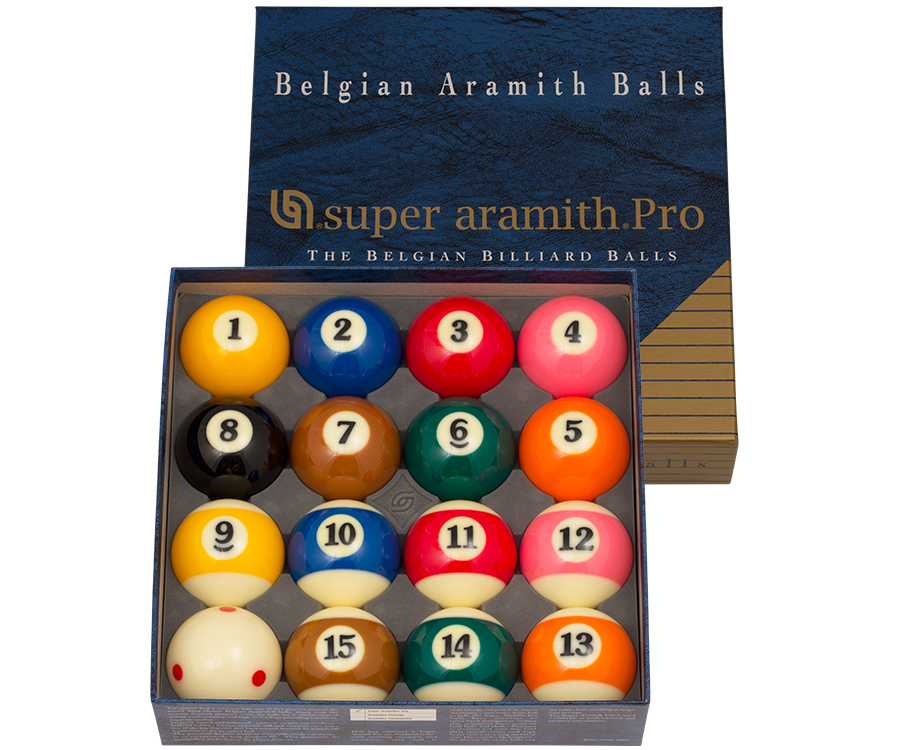 super aramith Pro  TVPro-Cup ビリヤードボール 2 1/4 ARAMITH SUPER PRO T.V. POOL BALL SET(RED SPOTTED CUE