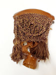 MEDIUM BROWN LAVA WEAVE TASSEL BILLIARD POCKET