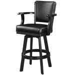 BACKED SWIVEL BAR STOOL WITH ARMS