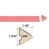 K66 PINK RAIL RUBBER