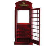 OLD ENGLISH TELEPHONE BOOTH BAR CABINET