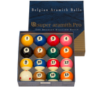2 1/4 ARAMITH SUPER PRO T.V. POOL BALL SET(RED SPOTTED CUE BALL)