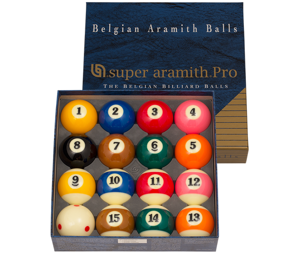super aramith Pro TVPro-Cup ビリヤードボール 2 1/4 ARAMITH SUPER PRO T.V. POOL BALL SET(RED SPOTTED CUE