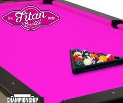 Championship Titan Brites Brite Orange 9ft Pool Table Felt